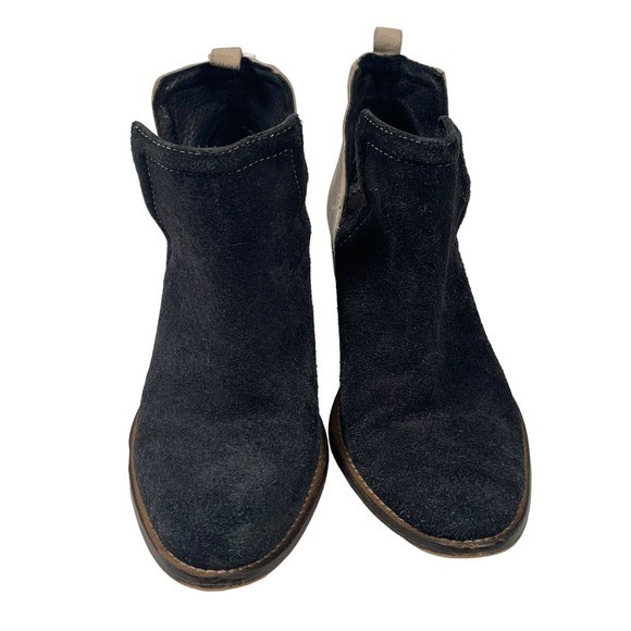 Black and Clay colorblock bootie in nice leather Sz 7.5‎ - Picture 4 of 4